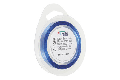 Image of Satin Band 3 mm 10m blau bei JUMBO