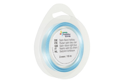 Image of Satin Band 3 mm 10m hellblau bei JUMBO