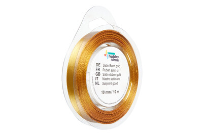 Image of Satin Band 10 mm 10m gold bei JUMBO