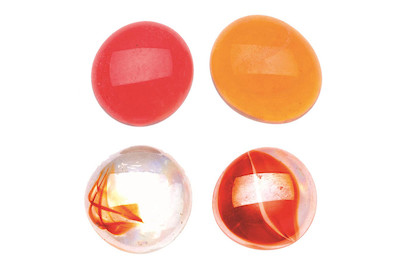 Image of Glasnuggets 200 g 20 mm mix rot/braun/transp. bei JUMBO