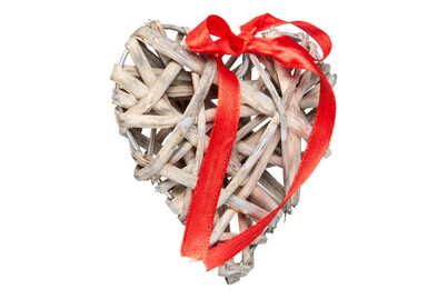 Image of Herz Weide grau Ø 10 cm bei JUMBO