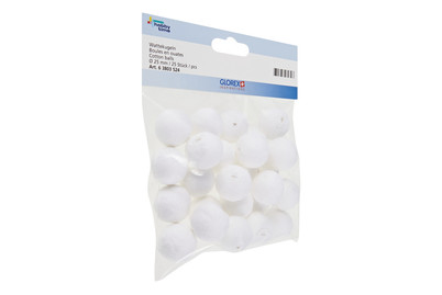 Image of Wattekugel 25 mm / 25St bei JUMBO