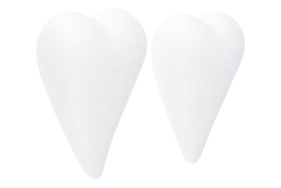 Image of Styropor Herztropfen 8x5 cm bei JUMBO