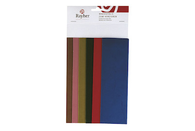 Image of Wachsfolie Country-Töne, SB-Btl. 6 Farben sortiert, 20x6,5 cm bei JUMBO