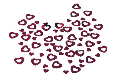 Image of Kunststoff Pailletten Herzen , 6 + 13 mm, Dose 5g bei JUMBO