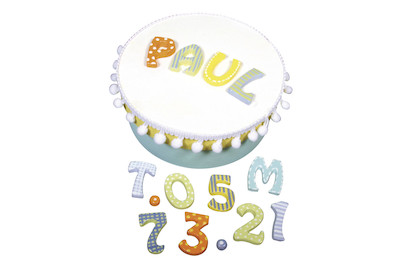 Image of Giessform: Buchstaben/Zahlen, 37 Motive, ca.2-3cm, Grösse: 23,2x18,3cm bei JUMBO