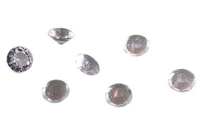 Image of Acryl Streuteile Diamant, 12mm ø, Dose 55g bei JUMBO