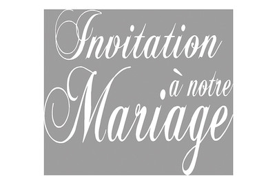 Image of Stempel, Invitation à notre mariage, 7x6 cm bei JUMBO