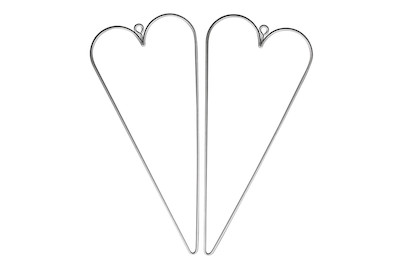 Image of Draht Herz, 16x7cm, SB-Btl 2Stück bei JUMBO