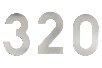 Image of Haustürnummer Inox 1 bei JUMBO