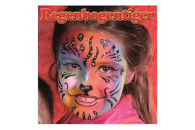 Image of Profi Aqua Make-up Regenbtiger 4 Farben, Pinsel, Anleitung bei JUMBO
