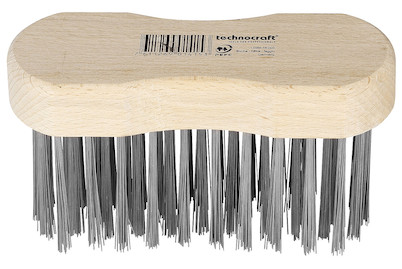 Image of Technocraft Stahl Drahtbürste gewellt 6-reihig bei JUMBO