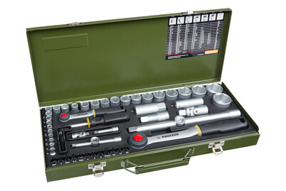 Image of Steckschlüsselsatz 1/4 und 1/2 56-teilig bei JUMBO