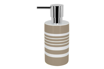 Image of Seifenspender Tube Stripes taupe bei JUMBO