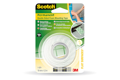 Image of Scotch 331915B doppelseitiges Montageband 19mm x 1.5m bei JUMBO