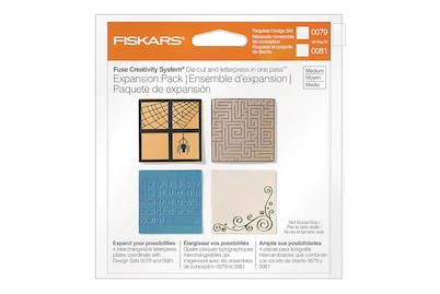 Image of Medium Design Plate Expansion Pack, Scalloped Square, SB-Blister 4Stück