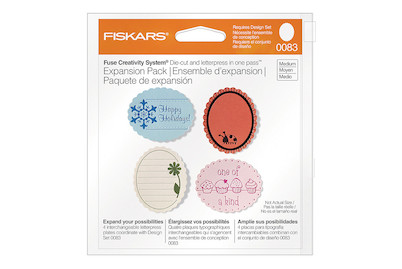 Image of Medium Design Plate Expansion Pack, Scalloped Oval, SB-Blister 4Stück bei JUMBO