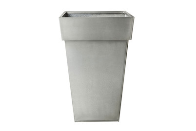 Image of Home and More Zinkgefäss LxBxH 32x32x50 cm silber bei JUMBO