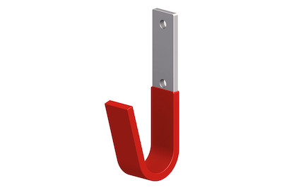Image of Unihaken Flachstahl rot 87x32 mm bei JUMBO