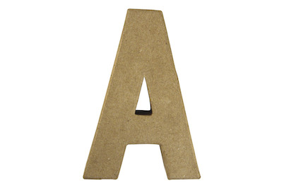 Image of Pappmaché Buchstabe A FSC Recycled100%, 15x10,5x3cm bei JUMBO