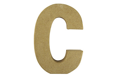 Image of Pappmaché Buchstabe C FSC Recycled100%, 15x10,5x3cm bei JUMBO