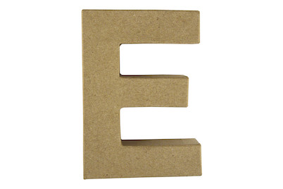 Image of Pappmaché Buchstabe E FSC Recycled100%, 15x10,5x3cm bei JUMBO