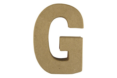 Image of Pappmaché Buchstabe G FSC Recycled100%, 15x10,5x3cm bei JUMBO