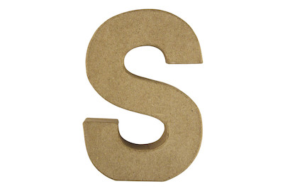 Image of Pappmaché Buchstabe S FSC Recycled100%, 15x10,5x3cm bei JUMBO