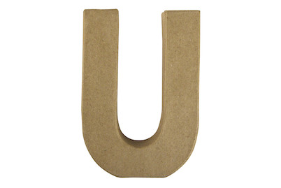 Image of Pappmaché Buchstabe U FSC Recycled100%, 15x10,5x3cm bei JUMBO