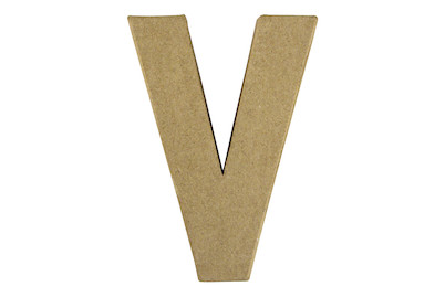 Image of Pappmaché Buchstabe V FSC Recycled100%, 15x10,5x3cm bei JUMBO