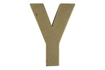 Image of Pappmaché Buchstabe Y FSC Recycled100%, 15x10,5x3cm bei JUMBO
