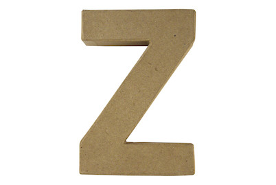 Image of Pappmaché Buchstabe Z FSC Recycled100%, 15x10,5x3cm bei JUMBO