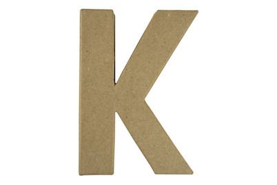 Image of Pappmaché Buchstabe K FSC Recycled 100%, 15x10,5x3cm bei JUMBO