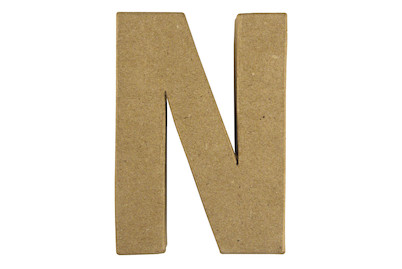 Image of Pappmaché Buchstabe N FSC Recycled 100%, 15x10,5x3cm bei JUMBO