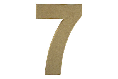 Image of Pappmaché Zahl 7 FSC Recycled 100%, 15x9,4x3cm bei JUMBO