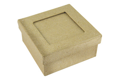 Image of Pappm. Passep.Schachtel FSC Recycled100%, 9x9x4cm, Quadrat bei JUMBO