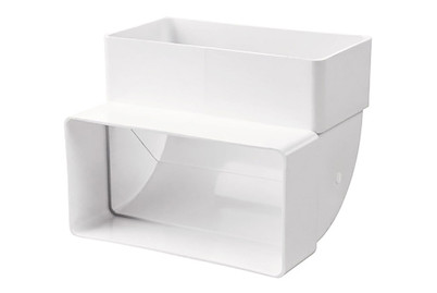 Image of Flachkanal-Bogen 90° 11 x 5.5 cm senkrecht bei JUMBO