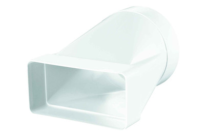 Image of Übergangsstück Flachkanal 11 x 5.5 cm / Rundkanal Ø 10 cm bei JUMBO