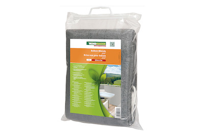 Image of Windhager Balkonblende Sylt 5x0.9m, grau bei JUMBO