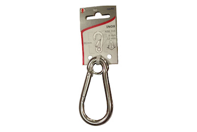 Image of Karabiner mit Auge 8 mm bei JUMBO