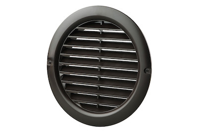 Image of Rundes Lüftungsgitter mit Insektenschutz, Ø 125 mm, braun bei JUMBO