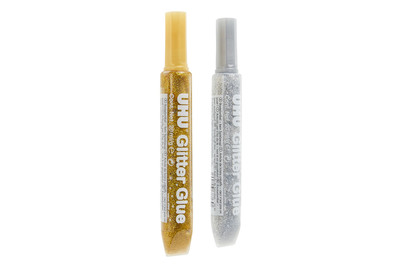 Image of UHU Creativ' Glitter Glue Gold & Silber bei JUMBO