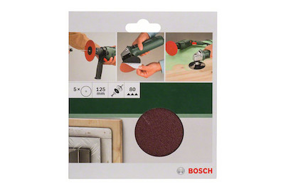 Image of Bosch Bohrer Schleifblatt 125 G80 Clamped Preparation bei JUMBO