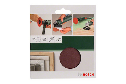 Image of Bosch Bohrer Schleifblatt 125 G120 Clamped Preparation bei JUMBO