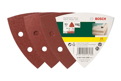 Image of Bosch Schleifblatt Delta 93 mm G 60-240 019500 bei JUMBO