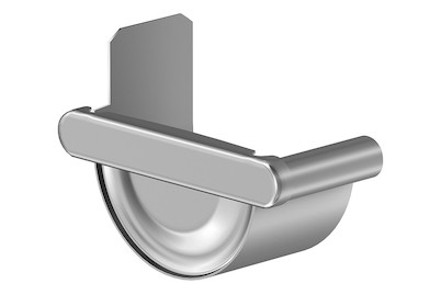 Image of Rinnenendstück Alu-Natur NW 80 links bei JUMBO