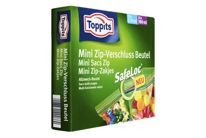 Image of Toppits Mini Zip-Verschluss Beutel 40 Stück bei JUMBO