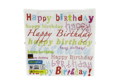 Image of Oecoplan Servietten Birthday 33cm 20 Stück bei JUMBO