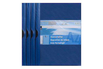 Image of Qualité&Prix Klemmhefter A4 blau 5 Stk. bei JUMBO