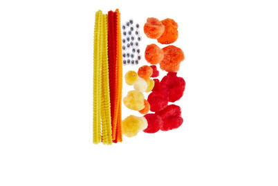 Image of Bastelset Basic 56-teilig rot mix 100 % Acryl bei JUMBO